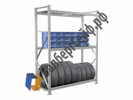 Стеллаж MS Pro 250/90x40/3 яруса